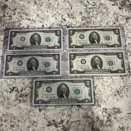 Lot 2 dollar bills - dollar,